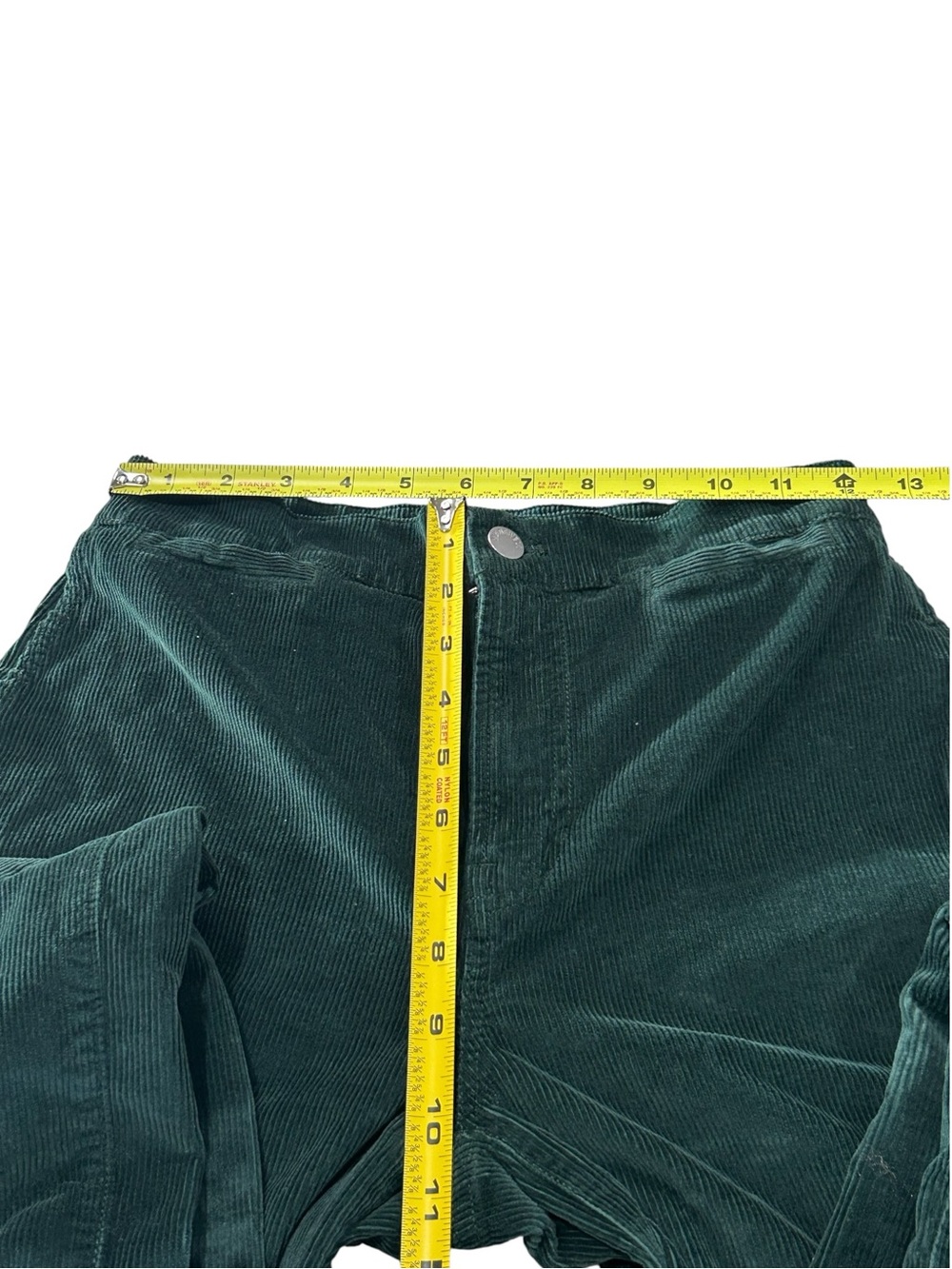 Madewell The Emmett Wide-Leg Pant In Corduroy Size 25 Style NS291 Green Stretchy - Picture 14 of 16